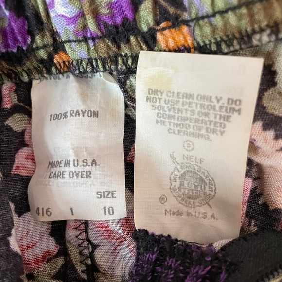 Vintage Leslie Fay 80s Floral Print Sports Top & Pencil Skirt Coordinates - Picture 12 of 14